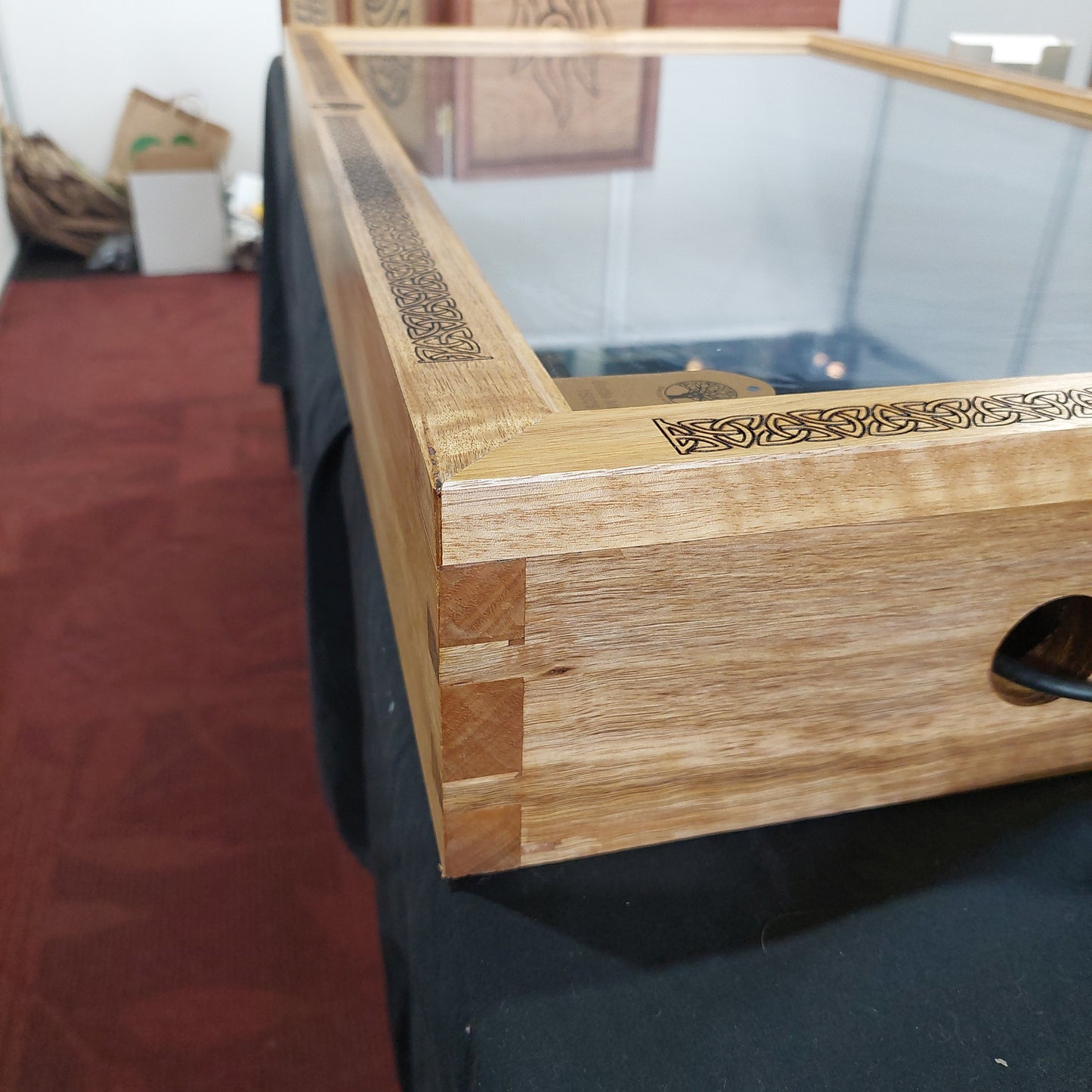 Portable 40 inch Battle Map Box in Tasmanian Oak
