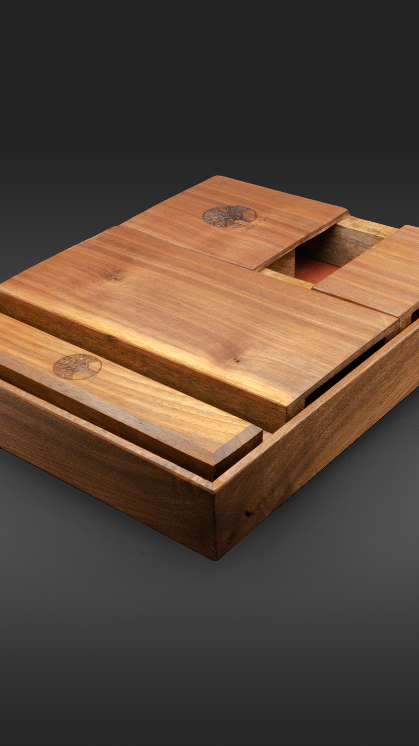 American Walnut Tabletop Gaming Set